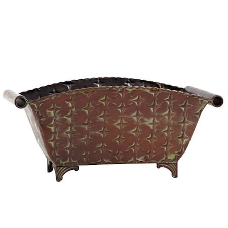 Nearly Natural Regal Rectangle Planter- Brown 542